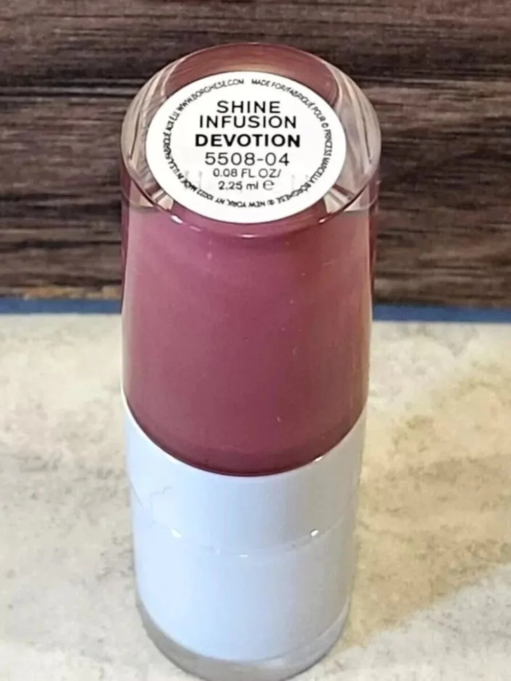 BORGHESE ROMA Shine Infusion Lip Gloss DEVOTION Mauve Pink NEW